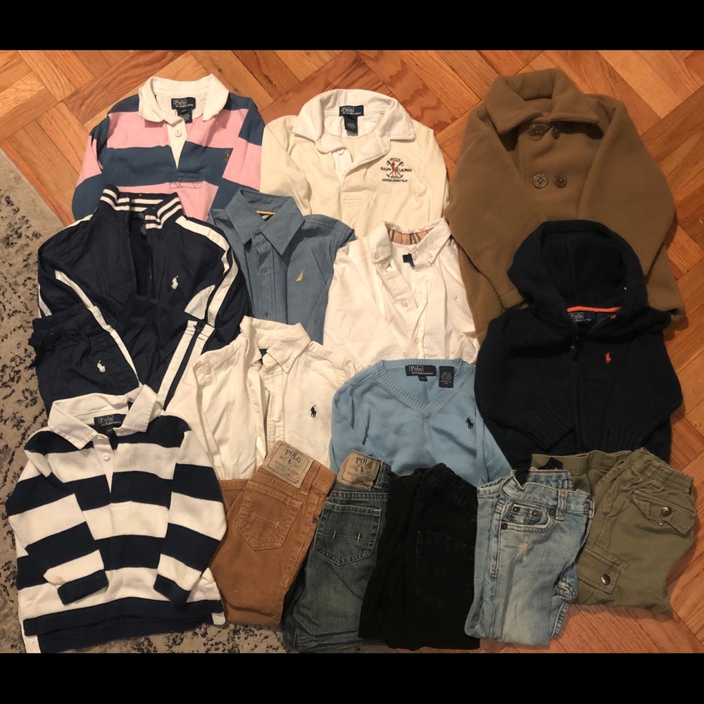 Bundle of Polo by Ralph Lauren, Burberry, Nautica